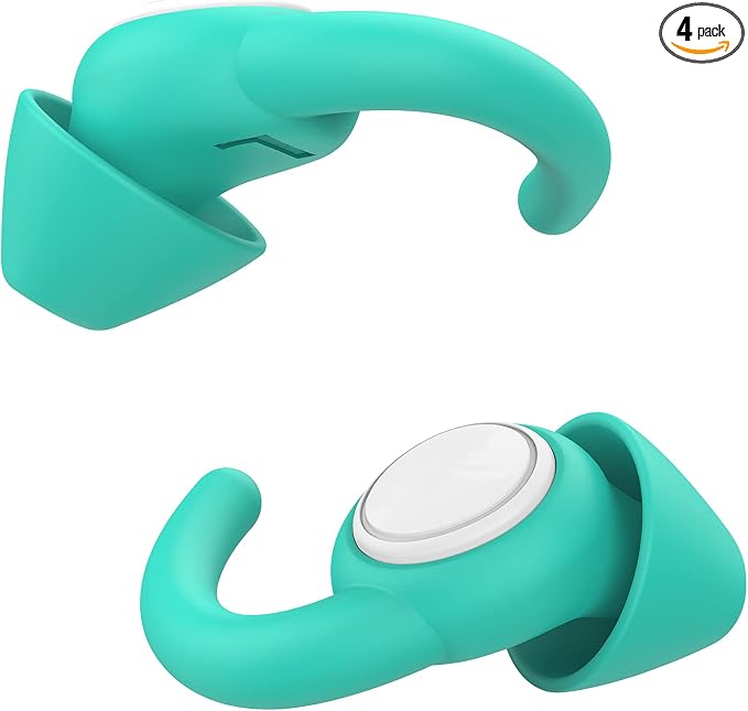 Afflatus Ear Plugs for Sleep and Noise Reduction, Soft & Comfort, 26dB | Snug Ear-Hug Fit, Side Sleep Comfort, Non-In-Ear, 2 Pairs 2 Sizes (S+L), Delicate Giftbox, Washable, Reusable