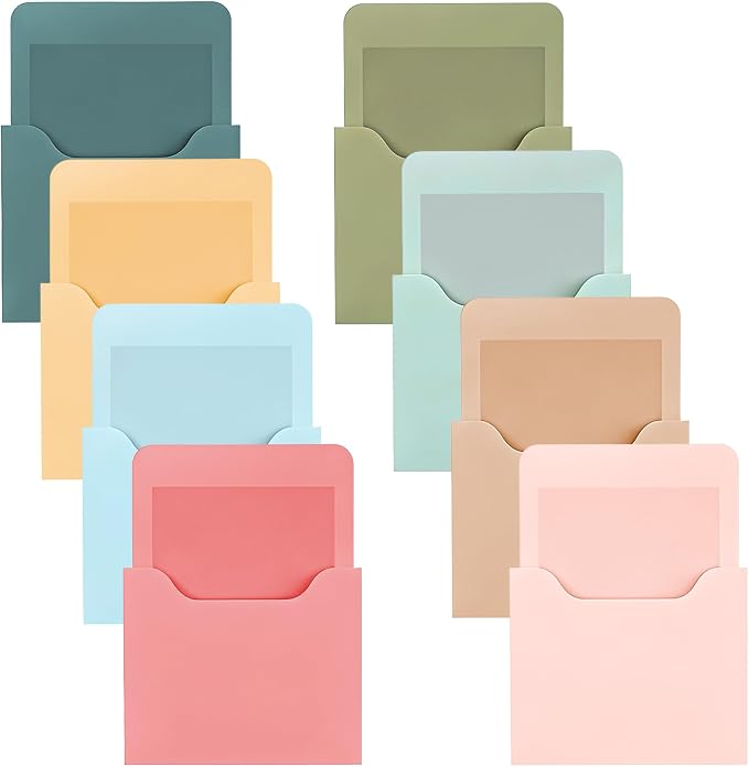 Gilprop 8 Pack Magnetic File Holder, 5"x7"x1.2" Magnetic Wall File Folders for Whiteboard, Hanging Classroom Organizer Storage, Refrigerator Magazine Holder for Mail Letters Paper Desk Office