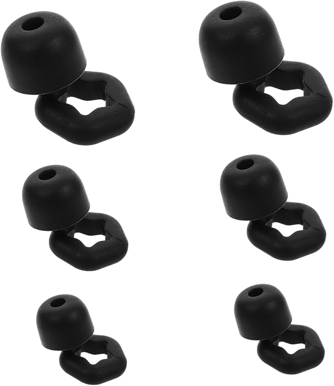 Mikinona 3 Pairs Soft Silicone Noise Cancelling Sleeping for Travel Concerts Focus Sound Insulation Reusable Comfortable Noise Reduction