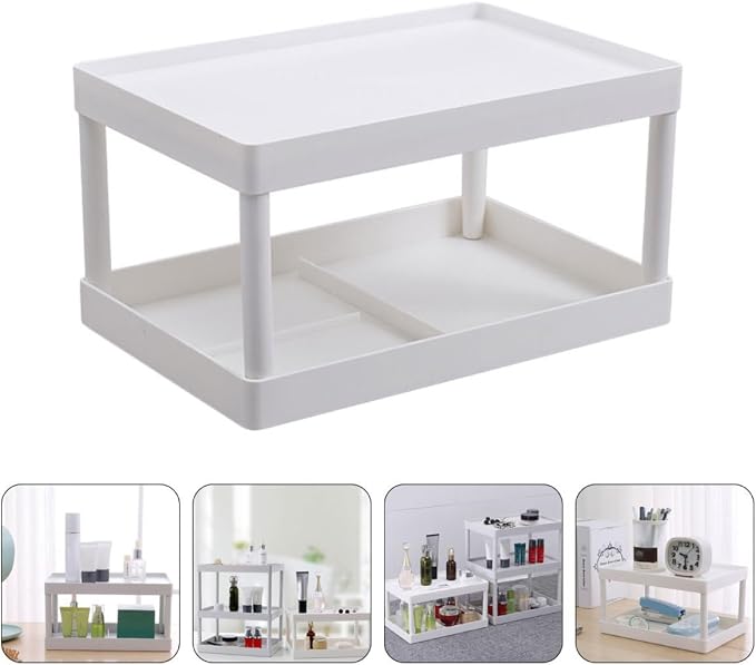 Desktop Organizer Drawers Binder Storage Rack Office Supplies Storage Shelf Modern Stylish Desk Organizer