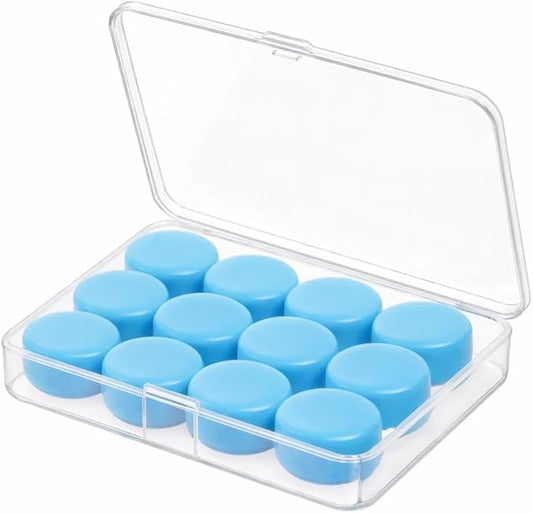 Ear Plugs for Sleeping, 6 Pairs Moldable Silicone Earplugs, NRR 32dB Noise Cancelling & Waterproof for Swimming, Travel, Snoring