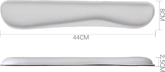 Ergonomic Keyboard Mouse Pad Wrist Rest Support Set for Laptop/Computer/Desktop,Memory Foam Hand Rest Wrist Cushion for Gaming/Office,Lightweight Comfortable & Pain Relief (Greyish White)