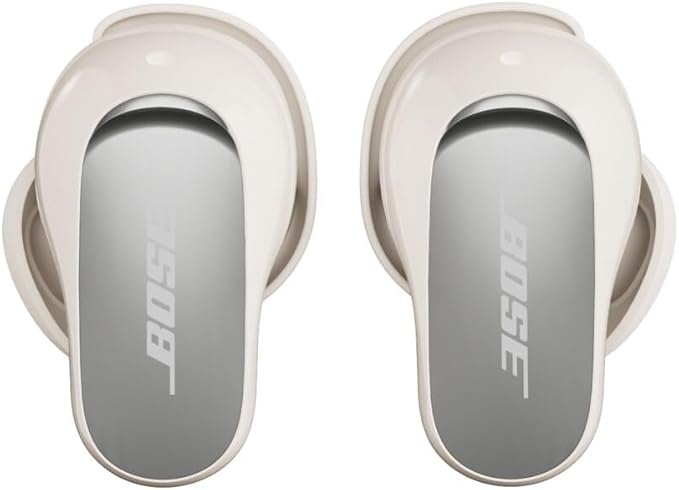 Bose QuietComfort Ultra Earbuds (2nd Gen) - Wireless Noise Cancelling Earbuds with Mic, Immersive Audio, USB-C Charging, Up to 6 Hours Battery, IPX4 Rating, White Smoke