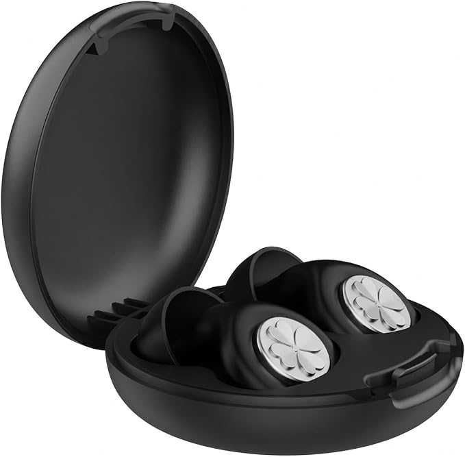 45dB Ear Plugs for Sleeping, Soft Silicone for Side Sleepers, 4 Sizes | Reusable soft silicone with XS/S/M/L sizes for side sleepers, concerts, flights and hotels; carrying case included.