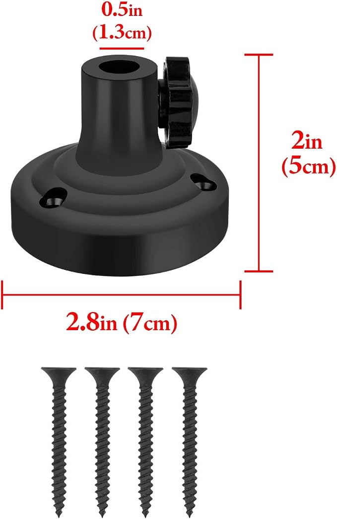 GEEKRIA for Creators Microphone Table Flange Mount Adapter, Metal Table Mount Clamp with Adjustable Interface Aperture Compatible with TONOR T20, Aokeo AK-35, InnoGear Microphone Arm