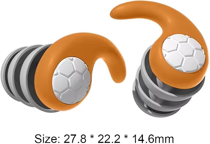 1 Pair Soft Silicone Earplugs - Noise Canceling, Waterproof, Comfortable Fit, for Sleep, Swimming, Creating a Silent Environment