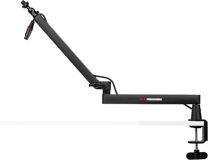 Gator Frameworks Low-Profile Series Premium Broadcast, Podcast, and Streaming Boom Arm, Fully Adjustable (GFWMICBCBM2500)