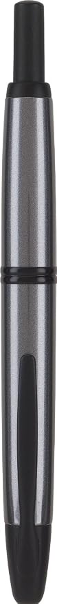 PILOT Vanishing Point Collection Refillable & Retractable Fountain Pen, Gun Metal Gray Barrel with Matte Black Accents, Blue Ink, Extra Fine Nib (60578)