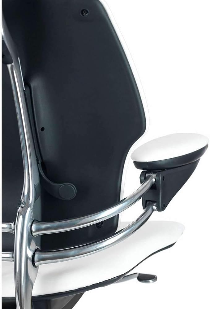 Humanscale Freedom Office Task Desk Chair | Corde 4 Black Seat and Back | Graphite Frame | Height-Adjustable Duron Arms | Standard Foam Seat, Hard Carpet Casters, and 5" Cylinder