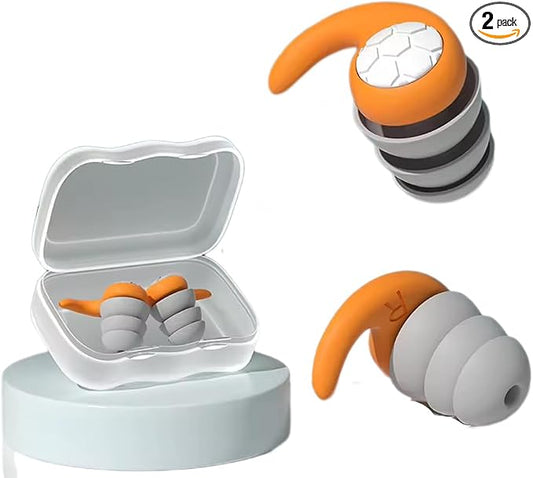 1 Pair Soft Silicone Earplugs - Noise Canceling, Waterproof, Comfortable Fit, for Sleep, Swimming, Creating a Silent Environment