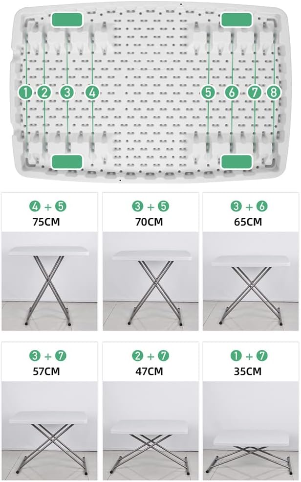Folding Desk Home Office Desk Laptop Study Writing Table Height Adjustable,Portable Folding Desk Writing Computer Desk for Home Office Trips(White)