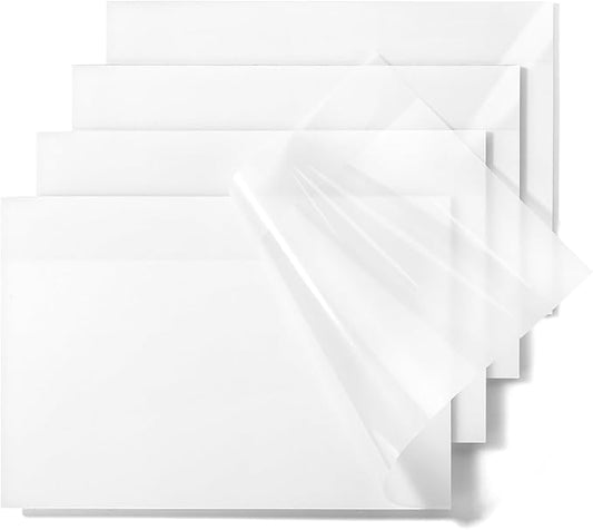 Mr. Pen- Transparent Sticky Notes, 5"x7", 200 Sheets, White, See Through Sticky Notes, Stocky Notes for Bible Journaling
