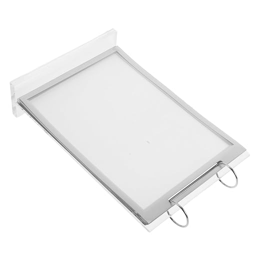 CHILDWEET Flip Menu Display Stand Acrylic Table Top Sign Holder Restaurant Menu Flip Desktop Sign Display Rack