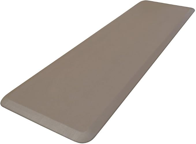 New Life by GelPro Professional Grade Anti-Fatigue Kitchen & office Comfort Mat, 20x72, Stone ¾” Bio-Foam Mat with Non-Slip Bottom For Health & Wellness