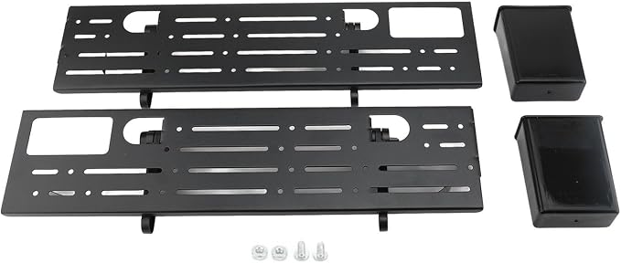 TV Top Shelf Adjustable Monitor Floating Shelf with 2 Storage Boxes Computer Monitor Shelf Hollow Design for Space Saving