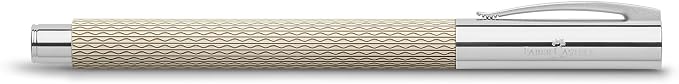 FABER-CASTELL Ambition OpArt 149621 Fountain Pen Nib Width F White Sand Pack of 1