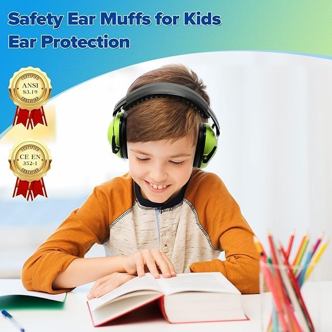 12 Pack Noise Canceling Headphones for Kids, Kids Ear Protection Earmuffs for Autism, Toddler, Children, Noise Cancelling Headphones Sound Proof Earmuffs for Concerts, Air Shows, Fireworks