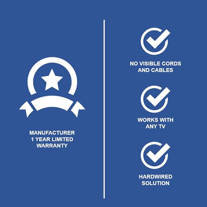 Legrand – OnQ in-Wall Cable Management Kit for Power & Low Voltage Cords – Hides TV or Display Cables Retrofit Behind The Wall – UL Listed TV Cord Hider w/DIY Install & Included Hardware – HT2102WHV1