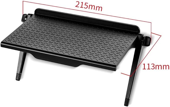 TV Top Shelf for Monitor and Router, No-Drill Screen Organizer Storage Rack, Space-Saving PVC Shelf for Home Office Gaming Setup, Clutter-Free Desktop Organizer(Black Small（1）)