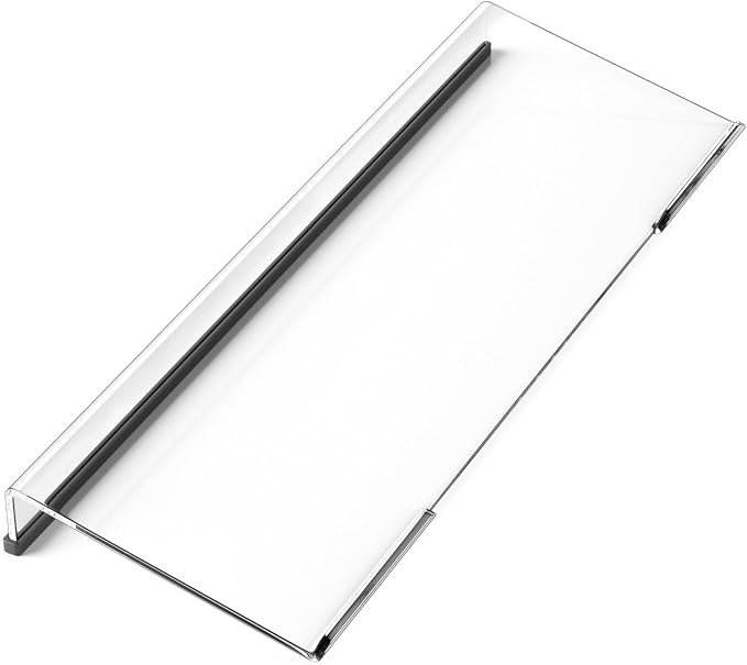 Computer Keyboard Stand Holder - Ergonomic Acrylic Keyboard Stand for Desktop Comfortable Keyboard Tray Riser with Silicone Anti-Slip Strip for Home School Office Desk Accessory, Clear