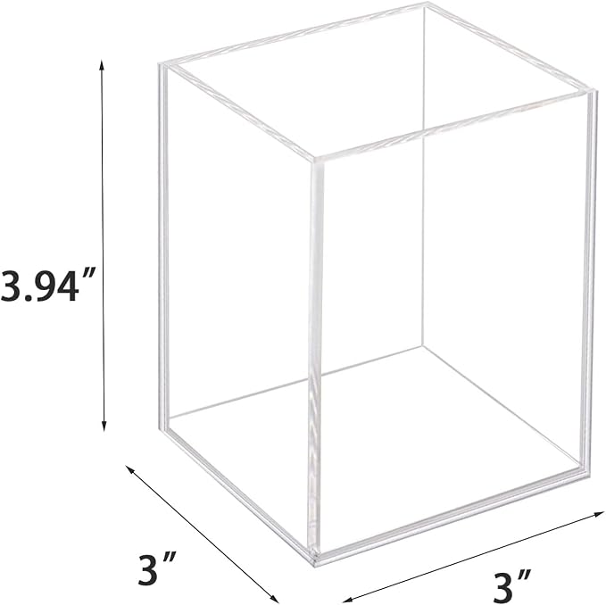 Ptaedex Acrylic Pen Holder Organizer, Clear Pencil Holder for Desk, 2 Pack | Pen Holder for Desk, Pen Cup Holder, Makeup Brush Holder, Marker Organizer Office Supplies, Desk Decor for Office Home School