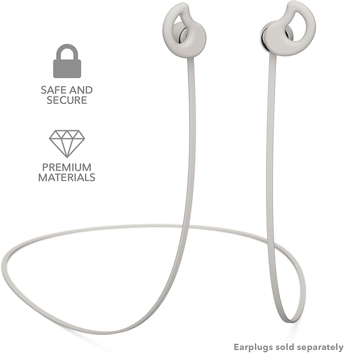 CURVD Earplug Lanyard, Soft Durable Flexible Premium Silicone Cord | Works with Most Earplugs w/Removable Tips Compatible with CURVD Everyday, Loop Quiet/Engage/Experience, Vibes and More - 26 Inches