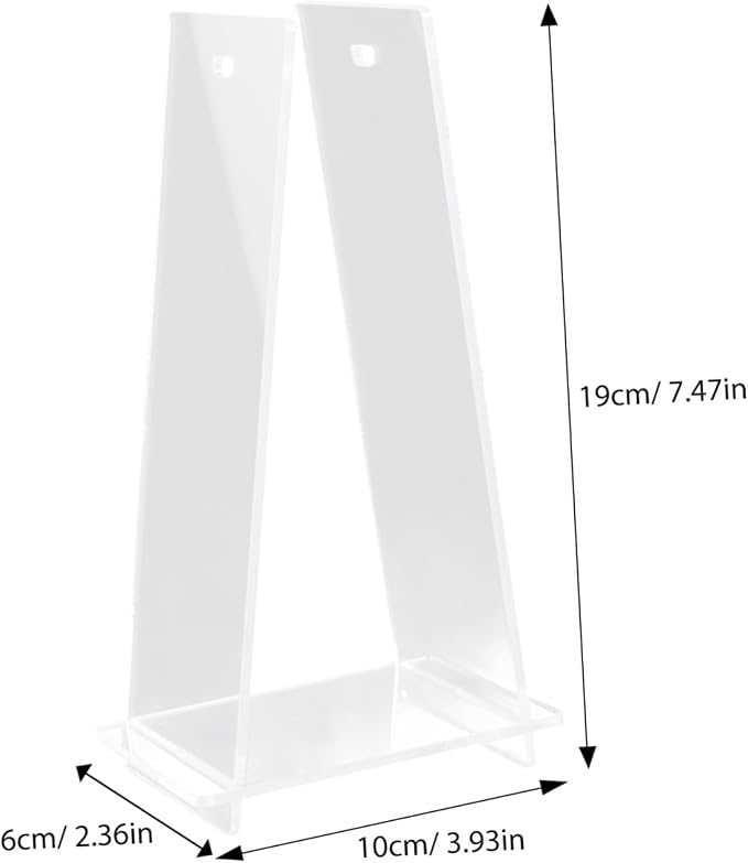 STOBAZA Acrylic Desk Calendar Holder Minimalist Flip Calendar Display Rack for Home and Office and Stylish Acrylic Stand for Daily Use Holder for Classroom and Desk Decor
