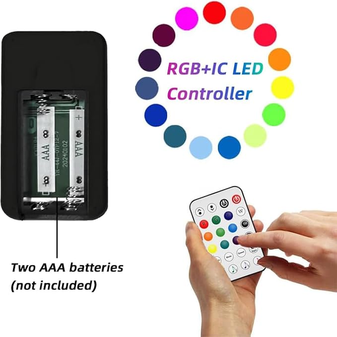 NBBUFF Led Light Bar with Music SynC Color Changing, Led Bar with App & Remote Control, RGB+IC & W Smart RGB Light Bar, USB Powered Led Lights, Dynamic PC Room Monitor Backlight Gaming, 2 Pack
