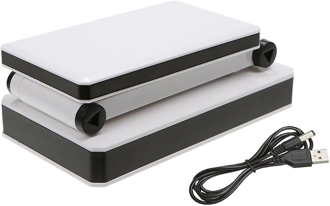 Lixada Foldable LED Desk Lamp Portable LED Table Lamp Folding Light Sensitive Touch Control 3 Levels Adjustable Brightness Battery and USB Powered for Travel Reading Studing Home Office School
