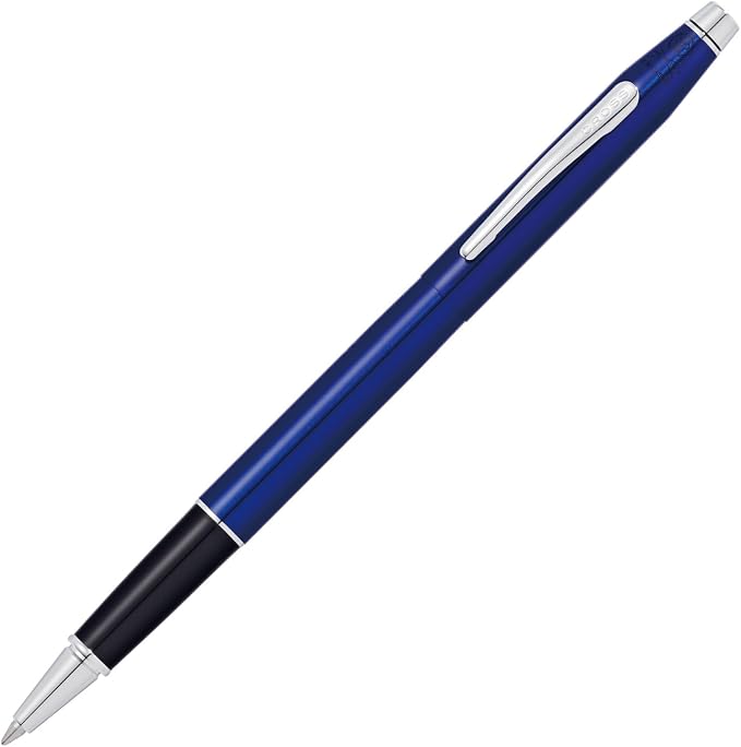 Cross Classic Century Refillable Gel Ink Rollerball Pen, Medium Rollerball, Includes Premium Gift Box - Translucent Blue Lacquerr