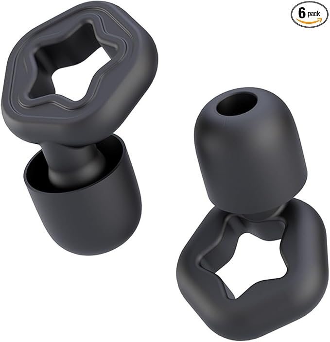 Ear Plugs for Sleeping Noise Cancelling,3 Pairs Reusable Hearing Protection Soft Silicone Ear Plugs for Noise Reduction,Shooting Ear Plugs for Focus Travel Snoring Work Concerts