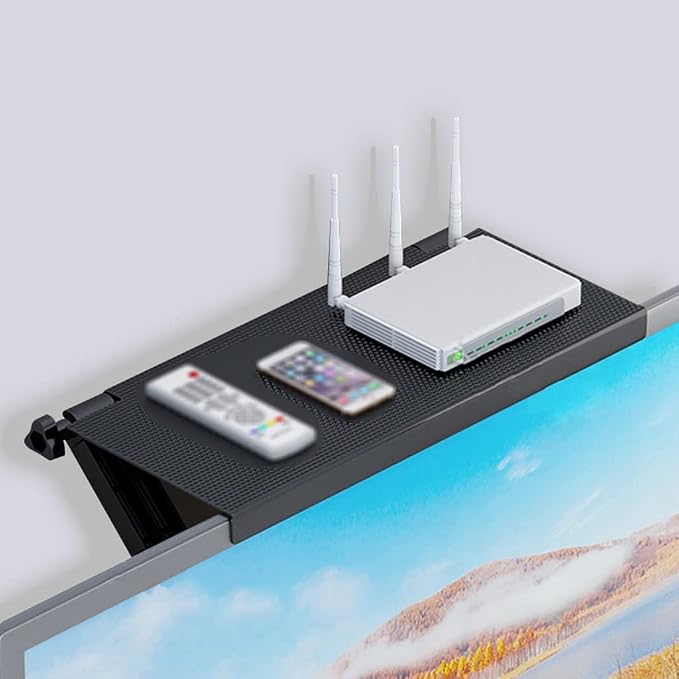 TV Top Storage Bracket Computer Screen Shelf TV Top Shelf Screen Shelf Monitor Top Shelf (Color : A)