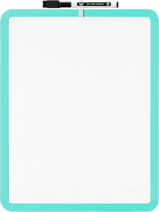Mr. Pen- Dry Erase Board, 14” x 11” with a Black Dry Erase Marker, Small Mini White Board for Students