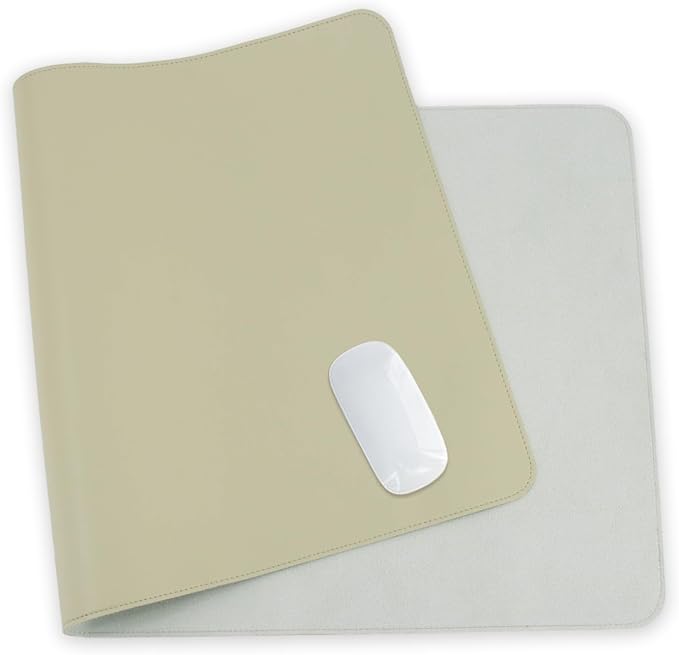 24 x 12 Inches Leather Desk Pad Protector, Non-Slip PU Leather Desk Mat, Laptop Desk Pad, Perfect for Office & Home Use (mint green)