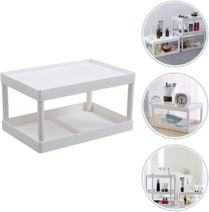 Desktop Organizer Drawers Binder Storage Rack Office Supplies Storage Shelf Modern Stylish Desk Organizer