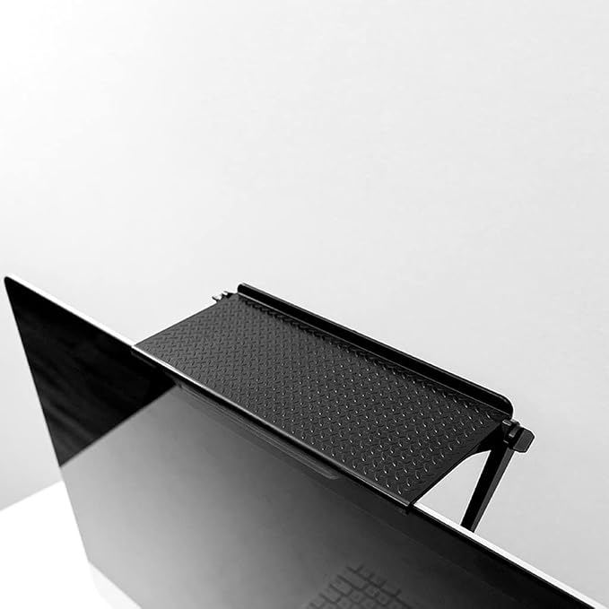 Screen Shelf Monitor Top Shelf TV Top Storage Bracket Computer Screen Shelf TV Top Shelf (Color : Black, Size : L)