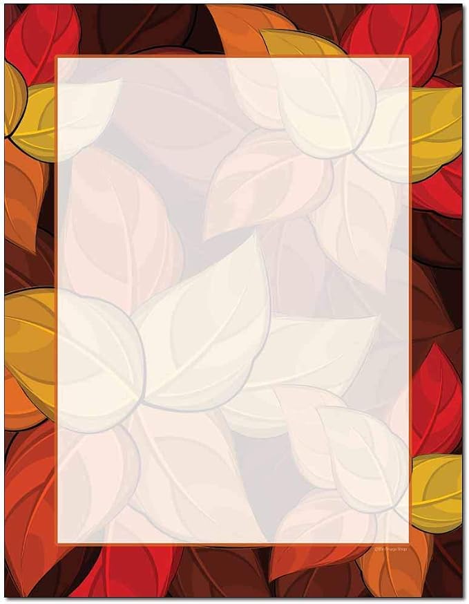 Artistic Leaves Letterhead Laser & Inkjet Printer Paper (25 Pack)