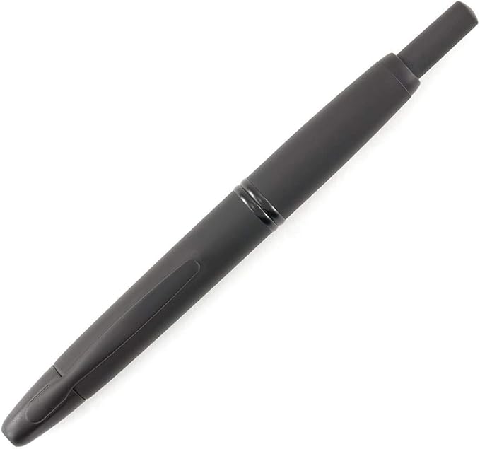 PILOT Vanishing Point Collection Refillable & Retractable Fountain Pen, Matte Black Barrel, Blue Ink, Extra Fine Nib (60579)