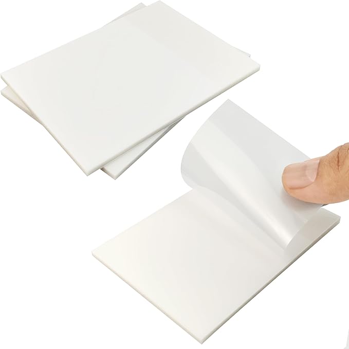 200 Pcs Transparent Sticky Notes, 2.75x3.75 Inch Waterproof See Through Sticky Notes for School Office Books Annotation (2.75x3.75 Inch)