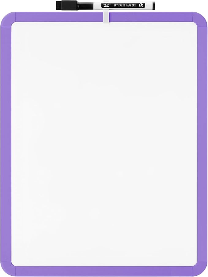 Mr. Pen- Dry Erase Board, 14” x 11” with a Black Dry Erase Marker, Small Mini White Board for Students, Back to School Supplies