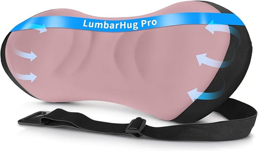Lumbar Support Pillow for Office Chair - Lumbar Pillow for Car, Memory Foam Ergonomic Lumbar Support Pillow for Car Back Support for Office Chair