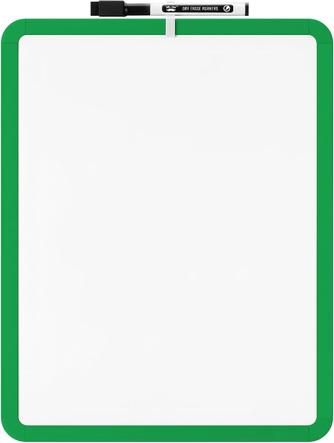 Mr. Pen- Dry Erase Board, 14” x 11” with a Black Dry Erase Marker, Small Mini White Board for Students, Back to School Supplies