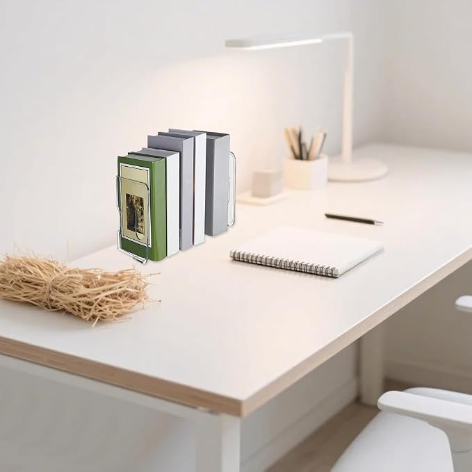 Acrylic Magazine File Holder 3 Compartment Desk Organizer Heavy Duty Transparent Book Divider Desktop Paper Document Organizer for Office Bedroom Library Sturdy Magazine Book Storage Rack