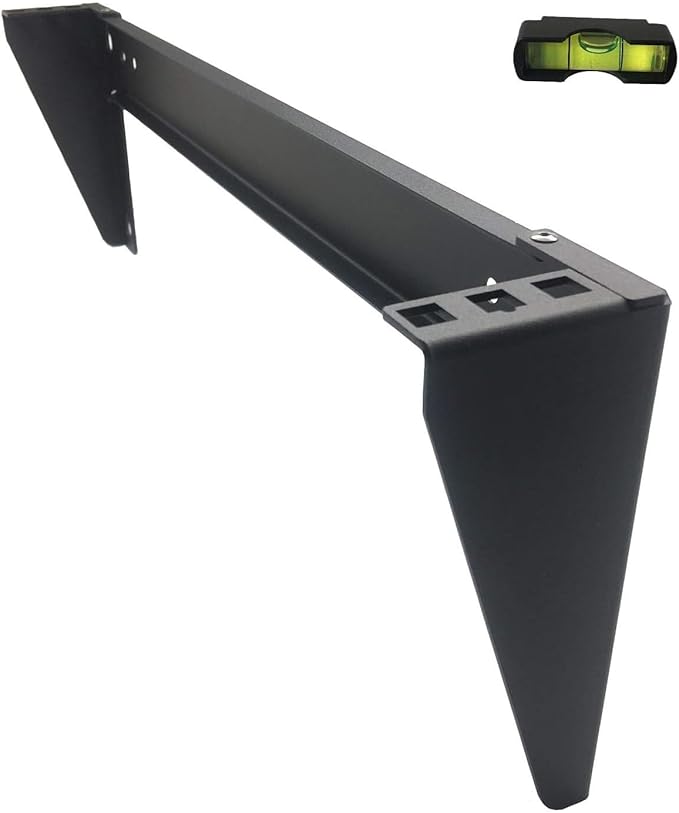 1U 19" Vertical Wall Mount Rack- Heavy Duty Wall Mount Patch Panel Bracket for Data and Network Equipment,Supports 125lbs (1U150)