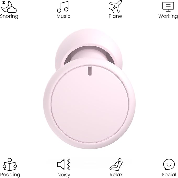 Earplugs for Sleeping,Reusable Earplugs for Noise Reduction 30dB with Carrying Case,Hearing Protection Ear Plugs for Concert,Focus,Working,Studying&Sound Reduction