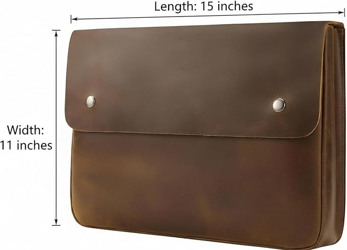 Leather File Folder Organizer Document Holder, File Case, A5 Binder, Envelope Portfolio, Portfolio,Spacious Leather Folio Laptop Sleeve Case for 13" 14" 15" Laptops,Macbook & Tablets