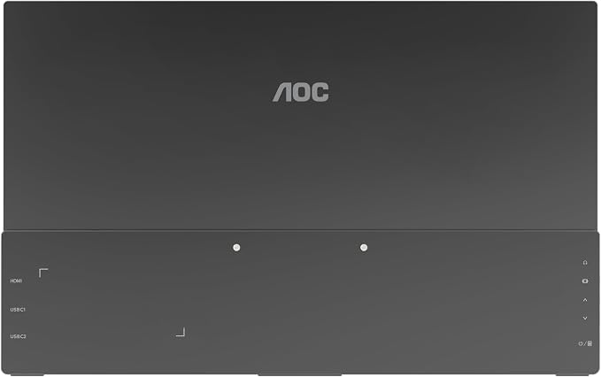 AOC 16T20 Portable Monitor 15.6" FHD 1080p IPS Display, USB-C x2, Mini HDMI, Built-in Speakers, Travel Monitor with Smart Cover, Compatible with Laptops, MacBook, Gaming Console Ready