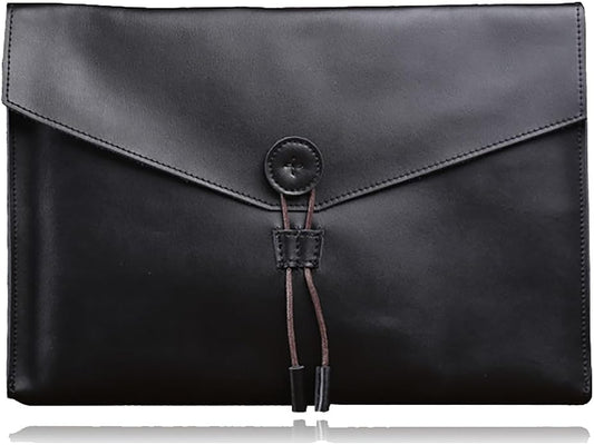Carrier Bag Case Genuine Leather Portfolio Folder Document Organizer Laptop & Tablet,Folio Case for Men & Women