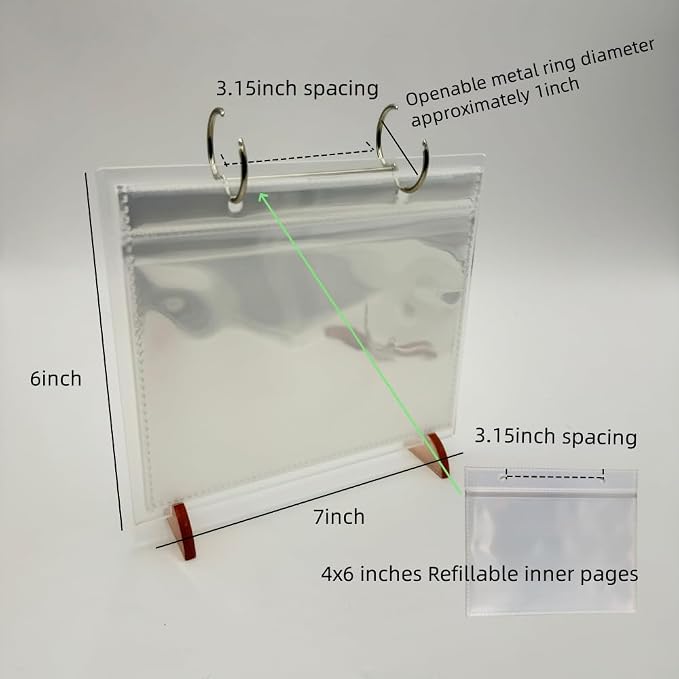 2 Sets Desktop Small Photo Album,Flip Mini Photo Book Stand Acrylic Picture Frame 34 Pages Holds 68 Pictures,Plastic Picture Album Binder, Refillable sleeves (Clear, 4x6)