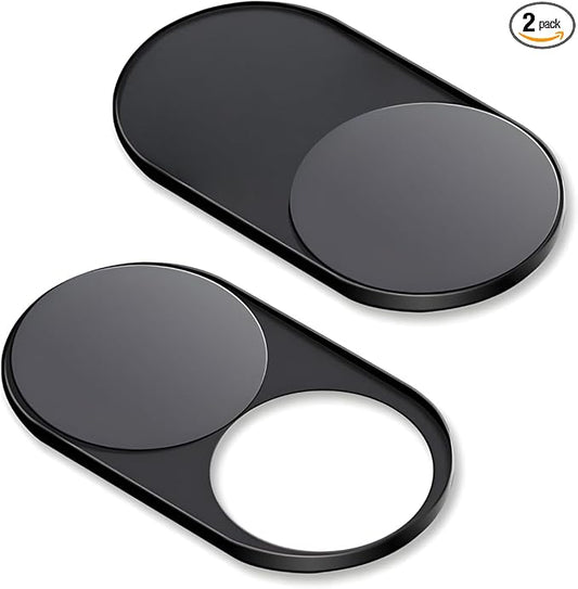 CloudValley Upgrade Magnetic Webcam Cover, [2-Pack] 0.023 inch Metal Camera Cover Slide for Mac, iPad, MacBook Pro, MacBook Air, Laptops, PC/Computer, Tablets, Web Blocker Protect Your Privacy